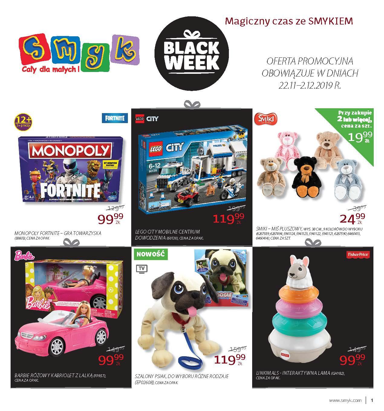 Gazetka promocyjna Smyk str. 1
